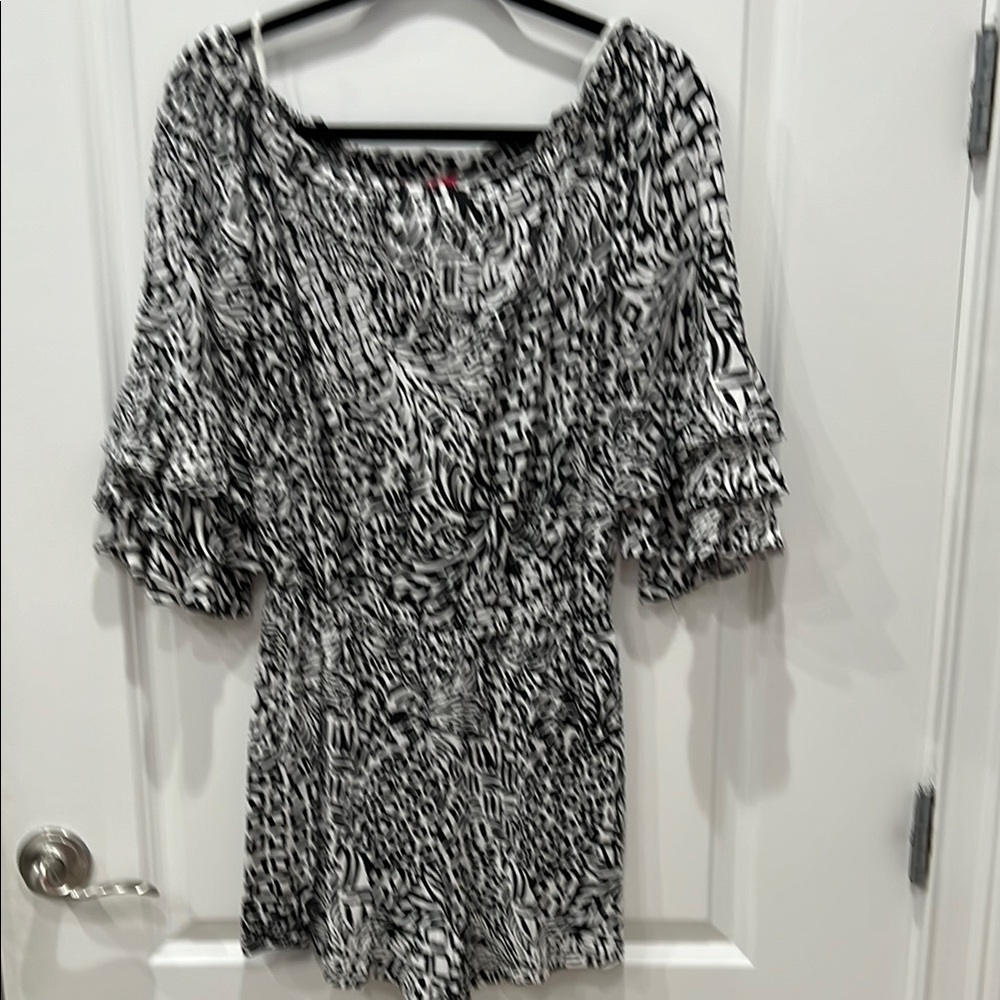 Lilly Pulitzer Monochrome Patterned Romper